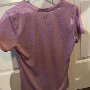 Purple v neck under amour t shirt